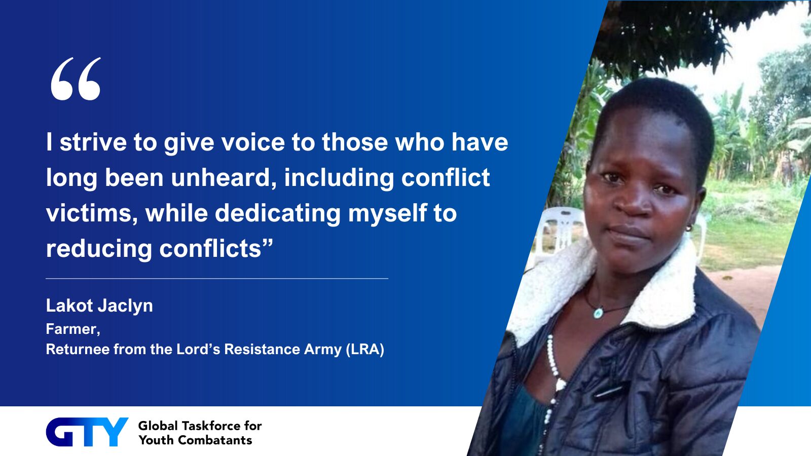 A New Member from Uganda Joined the Global Taskforce for Youth Combatants